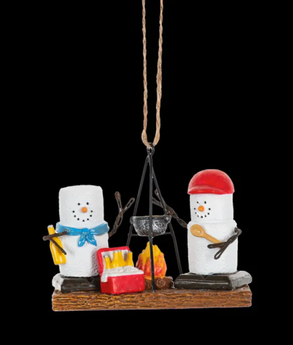 Outlet Ganz S'Mores Couple Campfire Ornament