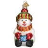 Best Sale Old World Christmas Snowman With Cocoa Ornament -