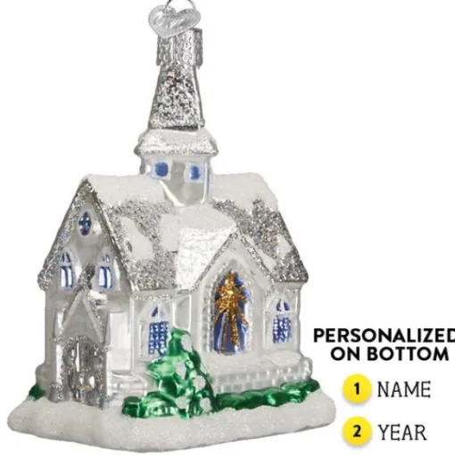 Cheap Sparkling Cathedral Ornament - Angels & Religious