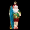 Cheap Old World Christmas Surfer Santa Ornament -