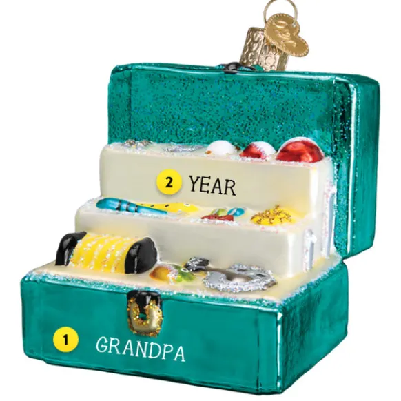 Cheap Old World Christmas Tackle Box Ornament -