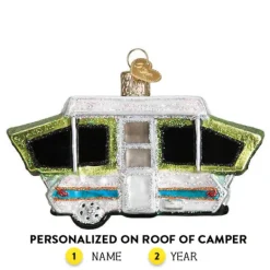 Best Sale Old World Christmas Tent Camper Ornament -