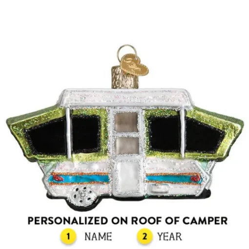 Best Sale Old World Christmas Tent Camper Ornament -