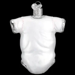 New White, Baby Onesie Ornament - Baby