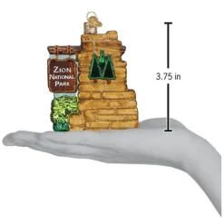 Hot Old World Christmas Zion National Park Ornament -
